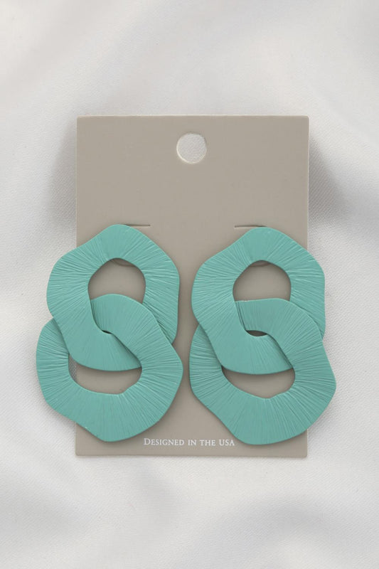 Turquoise Metal earrings